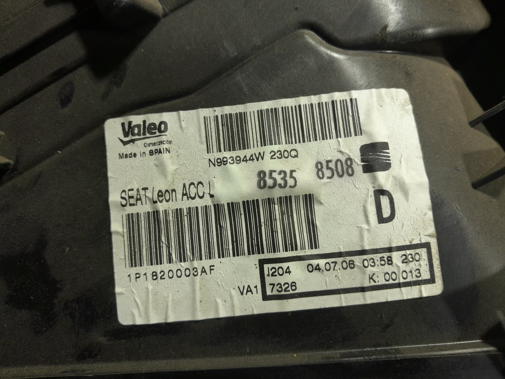 фото №6, Seat leon ii отопитель 1p1820003af