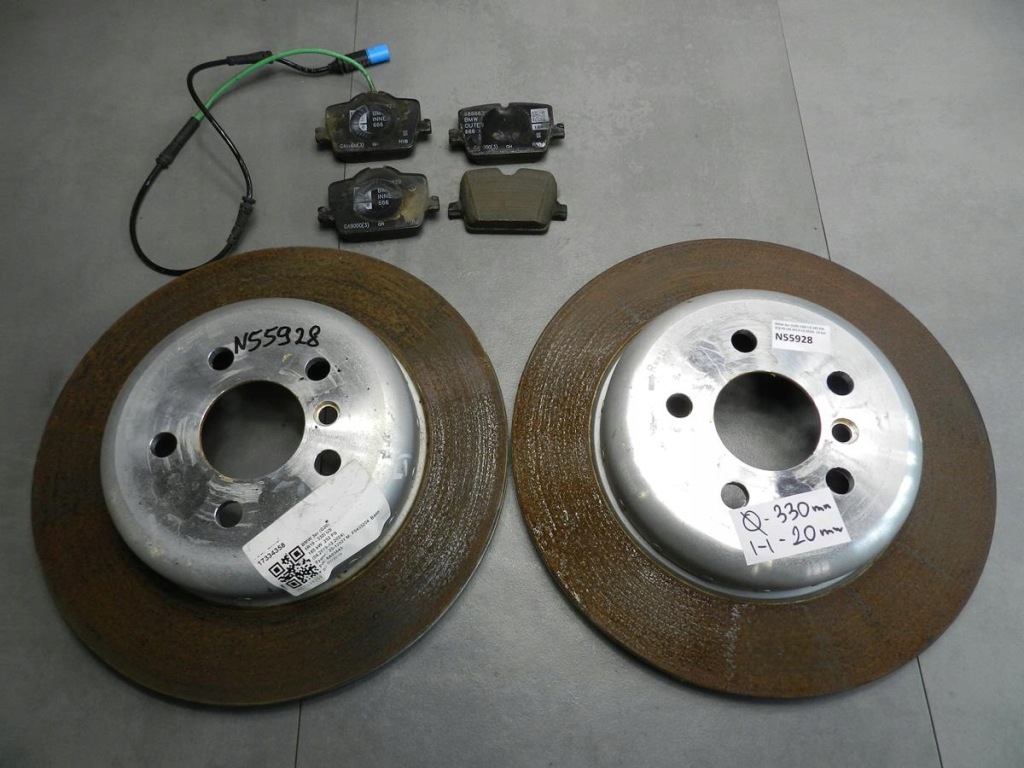 фото №1, Bmw 3 g20 тормозные диски тормозные колодки задняя 6883980