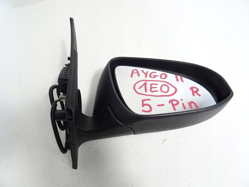 фото №13, Toyota aygo ii зеркало правое 1e0 5pin