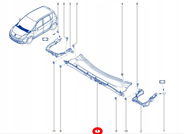фото №16, Захист жабо scenic iii 668100006r оригінал