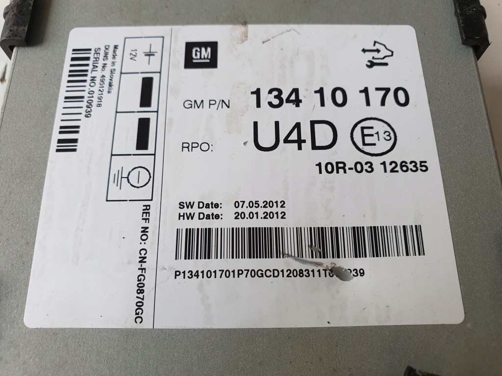 фото №2, Opel astra j модуль радио 13410170 u4d