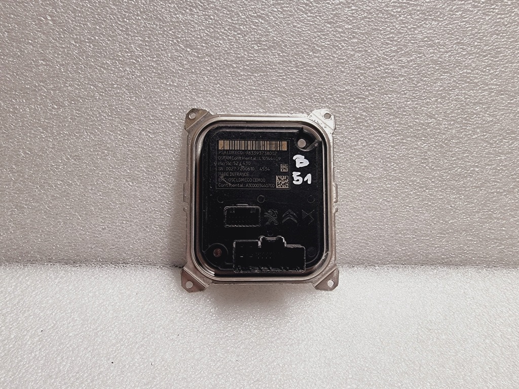 фото №1, Модуль led citroen peugeot ds l10144409 98339373