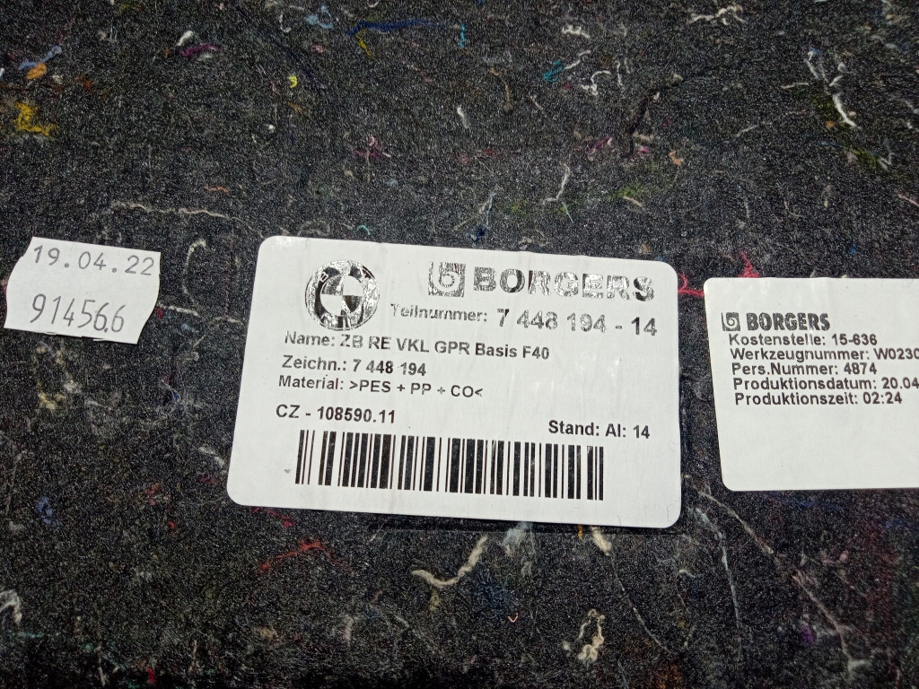 фото №6, Bmw 1 f40 оббивка багажника обшивка правий 7448194