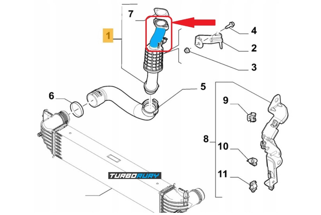 фото №7, Труба wąż turbo интеркулер jeep renegade suv 1.4