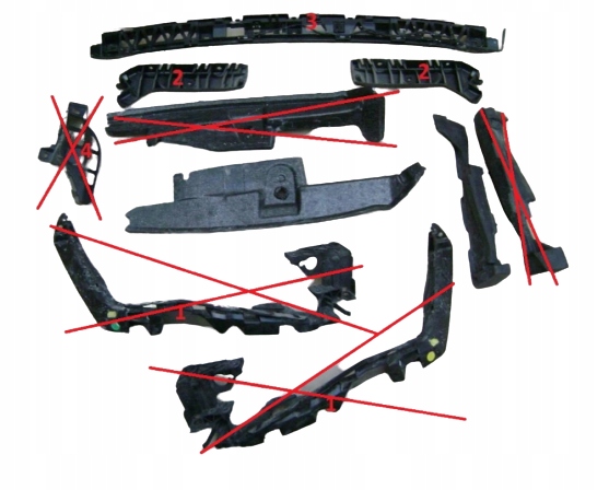 Купить Кронштейн  бампера передняя правая seat leon 3