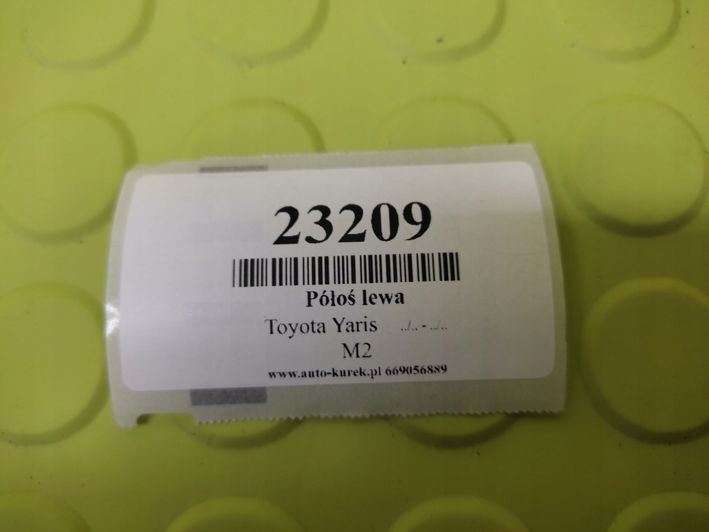 фото №5, Toyota yaris 1.0 привідний вал привідна ліва bez abs