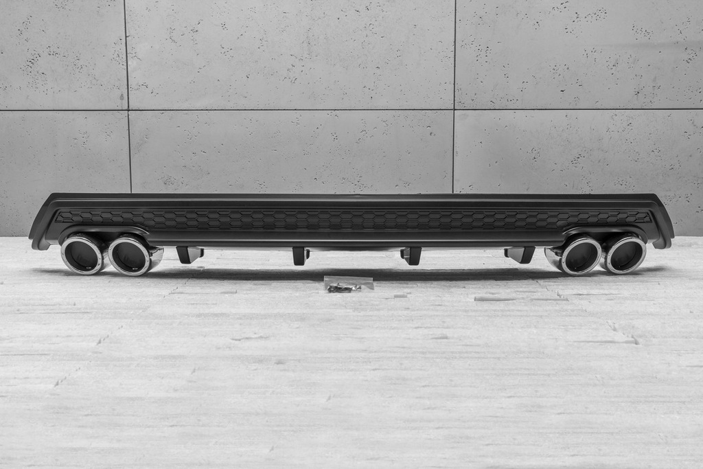 фото №14, Volkswagen polo 2014-2017 дифузор накладка бампера заднього