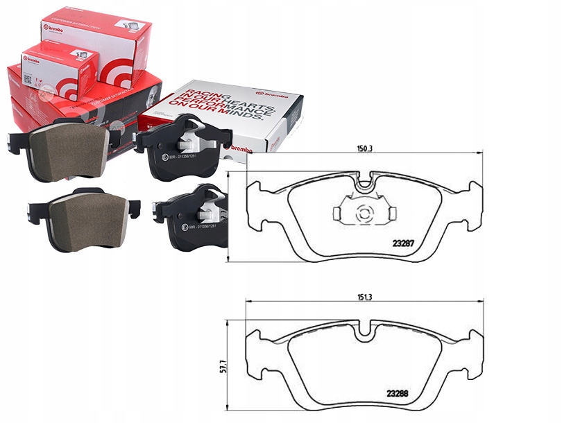 фото №15, Гальмівні колодки гальмівні brembo перед bmw e36 e46 z3 z4