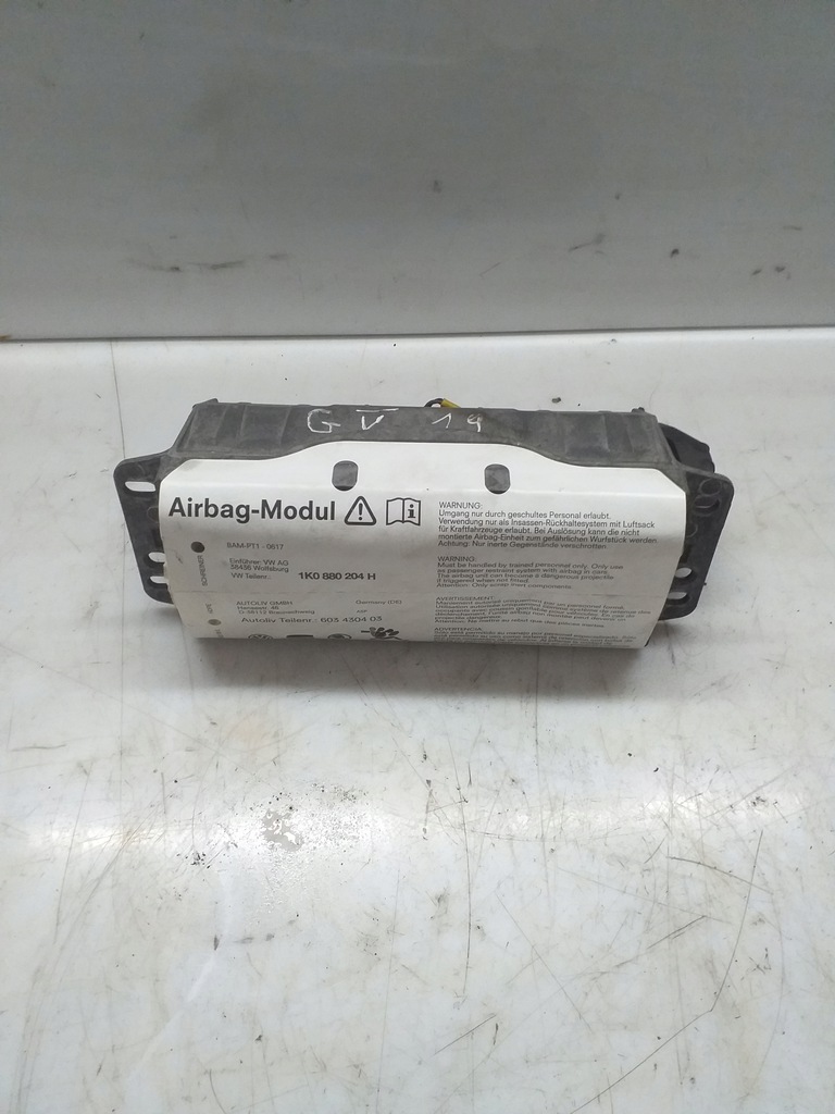 фото №1, Подушка пасажира vw golf v 1k0880204h