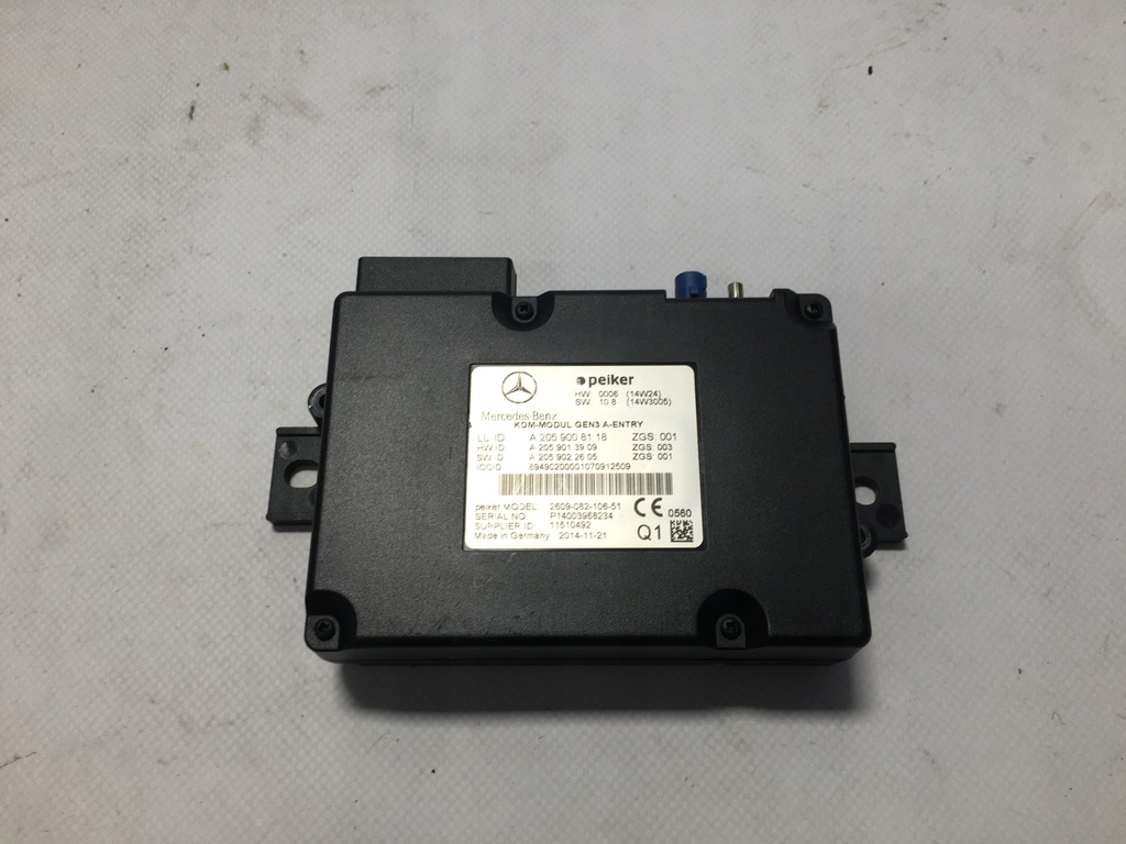 фото №1, Модуль telematic mercedes w205 a2059008118