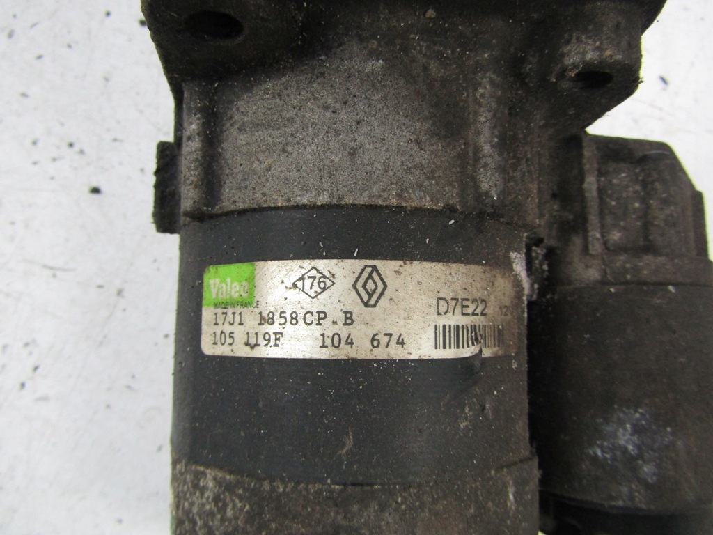 фото №7, Renault laguna 2 ii стартер 1,6 16v 107km k4m710 valeo d7e22