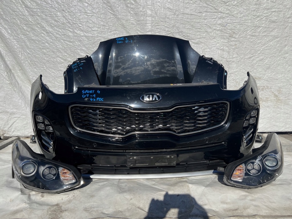 фото №1, Sportage iv 4 gt перед капот бампер лампи крила