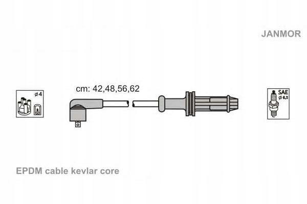 фото №2, Провода зажигания kpl. citroen peugeot janmor