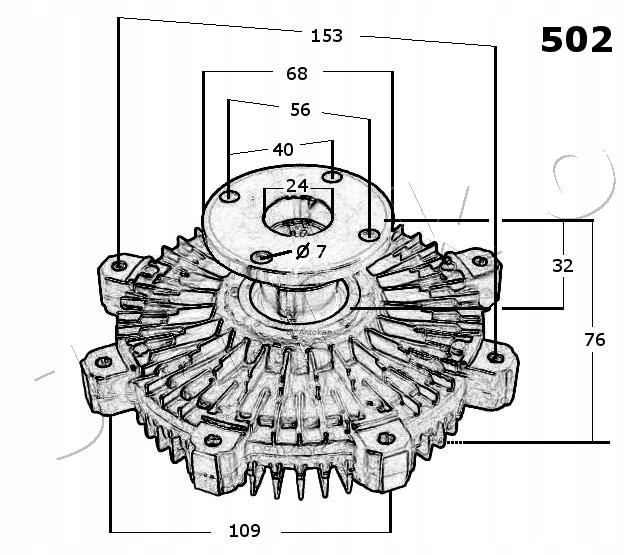 фото №4, 36502 japko термомуфта вентилятора