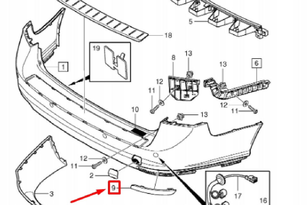 Купить Volvo v50 правый задний бампер фара линза новый оригинальный 30763346