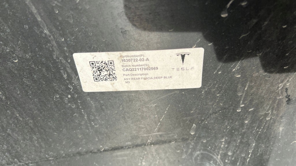 фото №8, Tesla model 3 бампер задня задній 153072202a