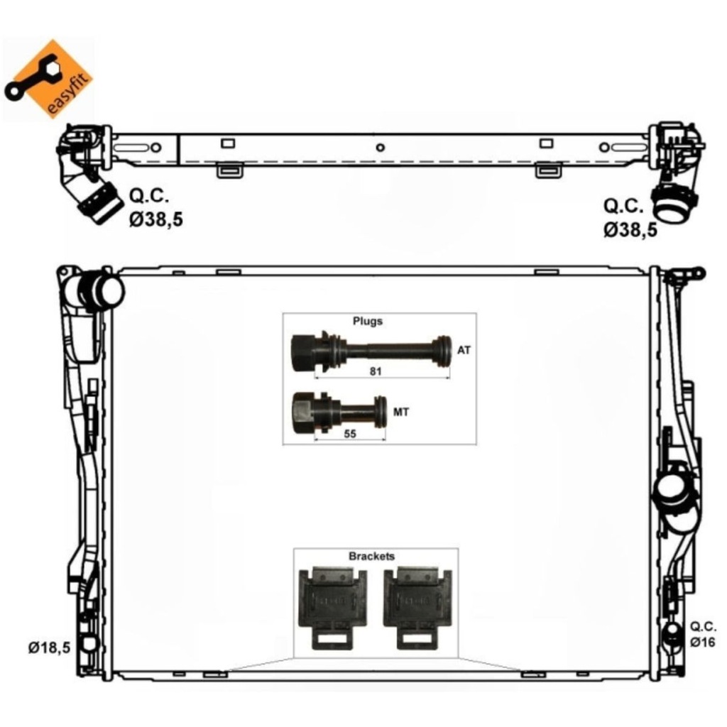 фото №1, Радиатор wody nrf 53474