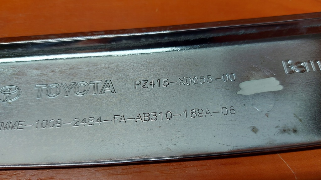 фото №10, Молдинг накладка капот хром toyota rav4 iii 09-12