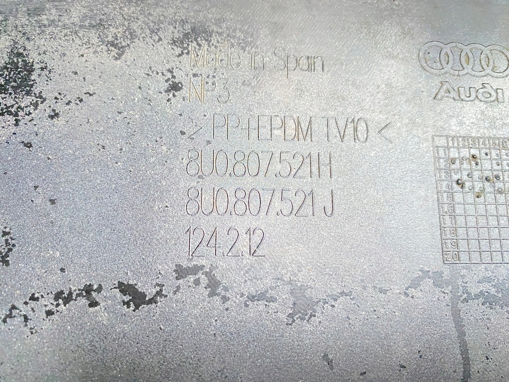 фото №15, Бампер задняя задний обычный pdc audi q3 8u 8u0 s-line 2010-2014