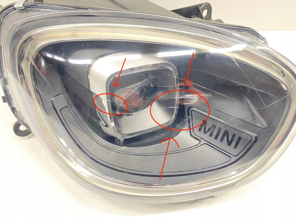 Фара правый  передняя перед full led mini f60 countryman рестайлинг  lci Недорого