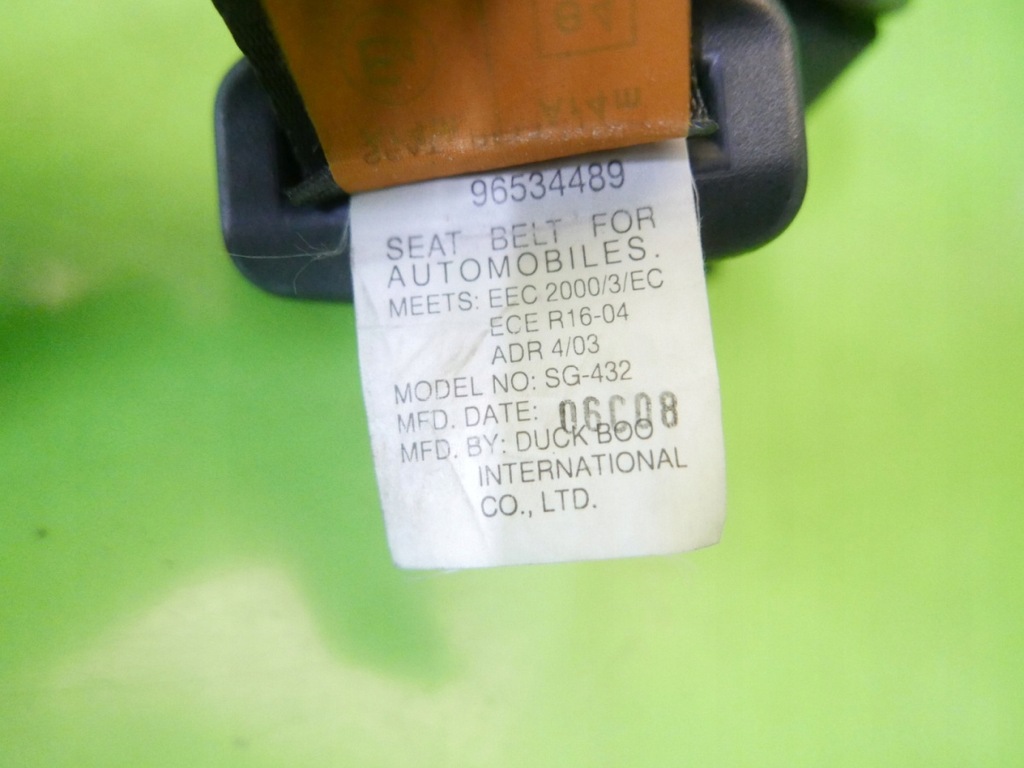 фото №7, Pas безпеки середина задня chevrolet aveo i t200 02-07