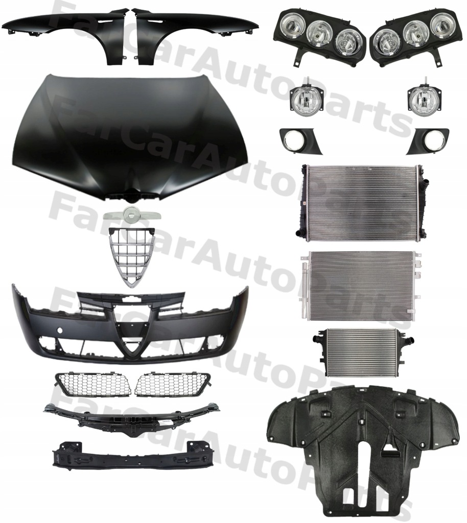 фото №1, Alfa romeo 159 05-12 бампер капот крыло pas набор запчасти