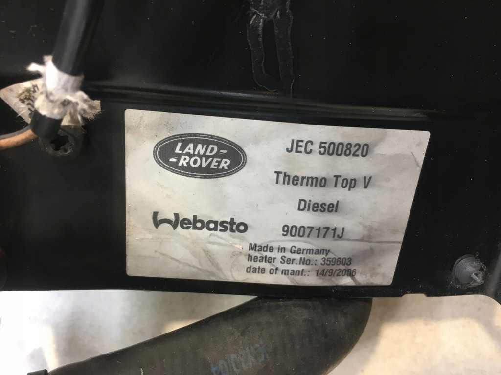 фото №5, Webasto land rover discovery iii 2.7 td jec500820