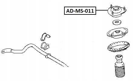 фото №10, Верхний кронштейн амортизатор mitsubishi mr594347