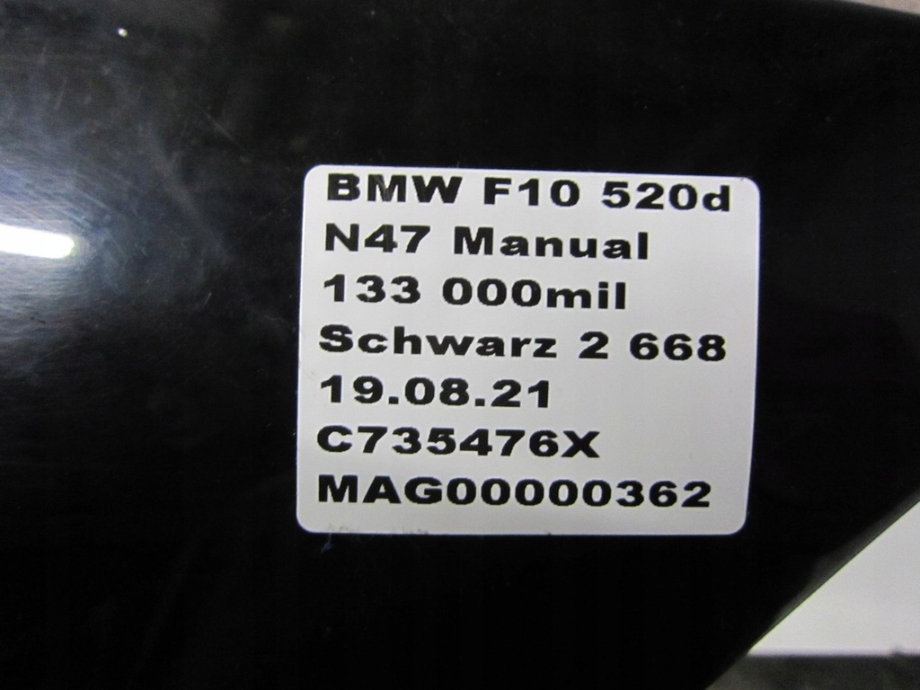 фото №12, Bmw f10 f11 бампер передний 668 schwarz 2 pdc