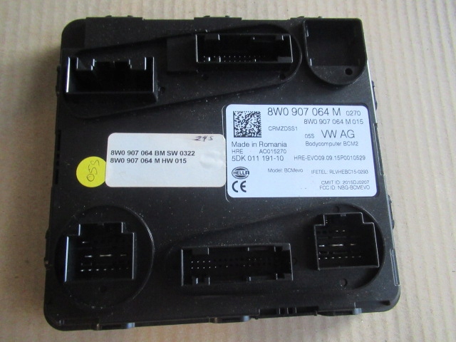 фото №1, Модуль блок управления комфорт блок управления бортовой сетью audi 8w0907064m