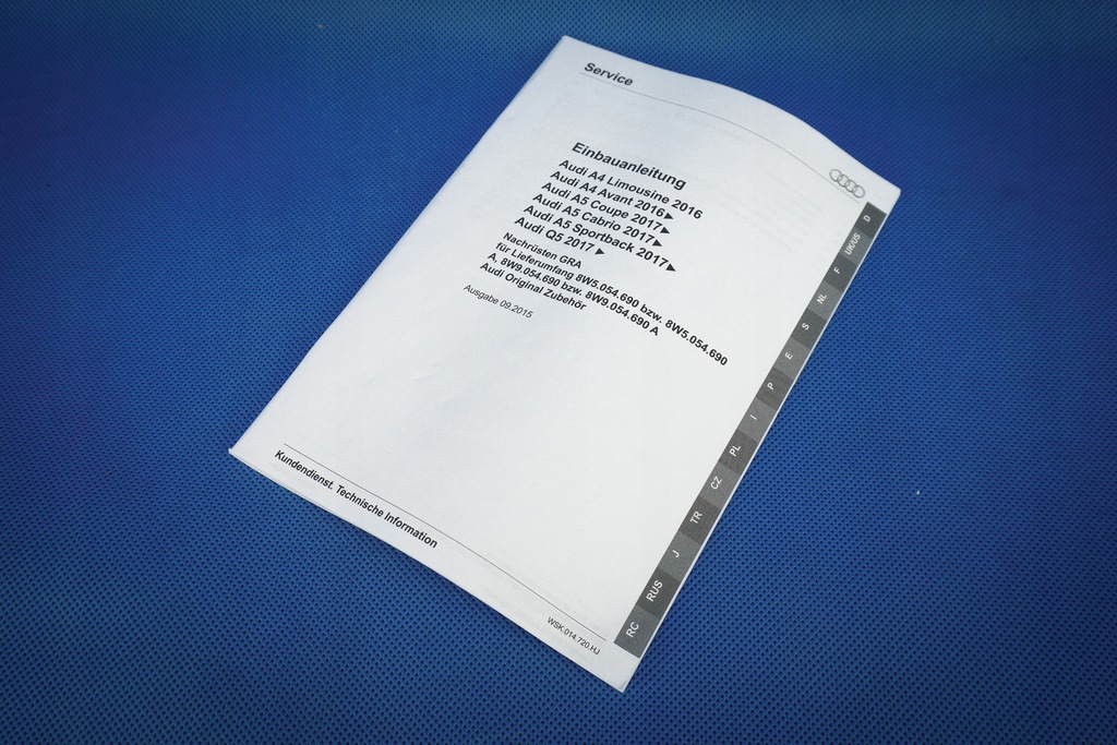 фото №13, Переключатели круиз-контроль дополнительное оборудование audi a4 8w ori