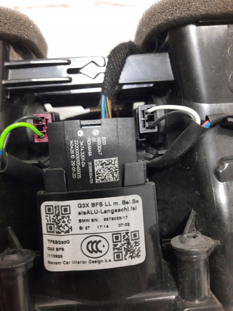 фото №13, Bmw 5 g30 dekor молдинг консолі панелі решітка обдув 9378023