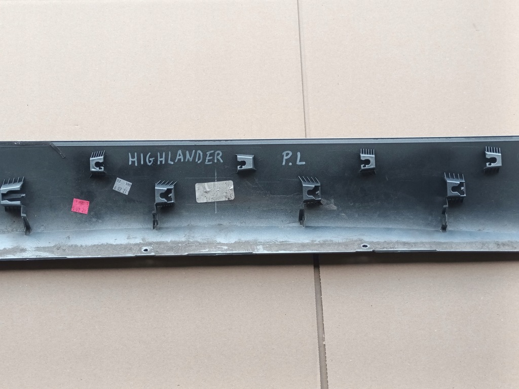 фото №7, Молдинг na дверь левый перед toyota highlander iv передняя левая