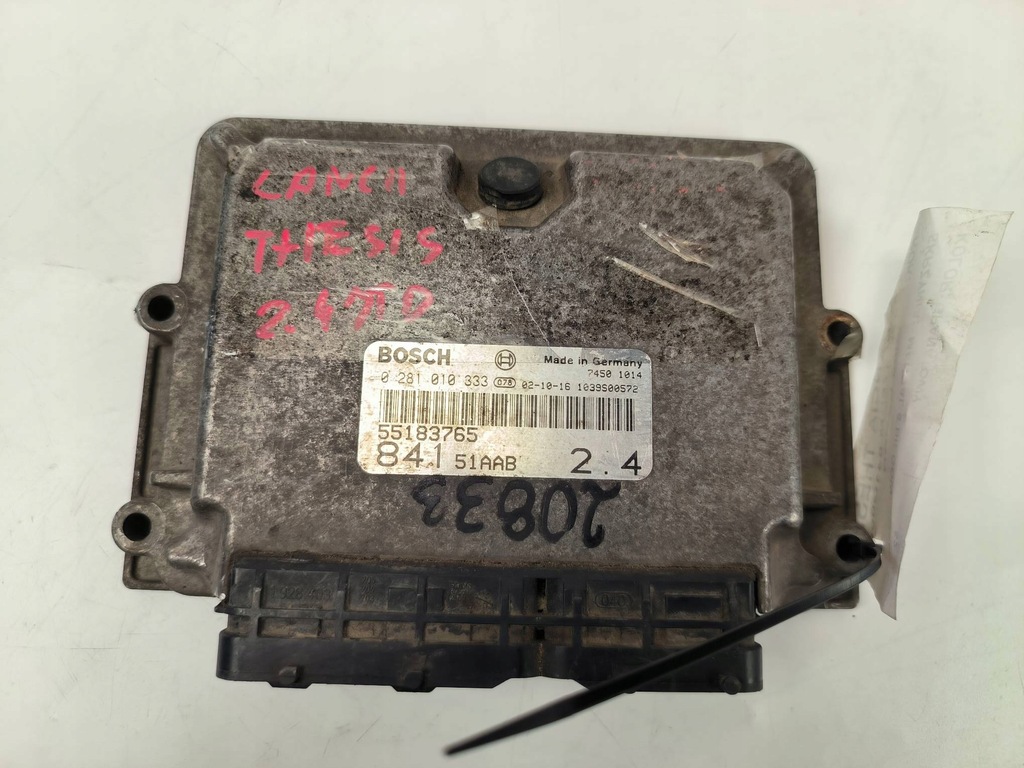 фото №1, Бортовий комп'ютер 0281010333 2.4 jtd lancia thesis