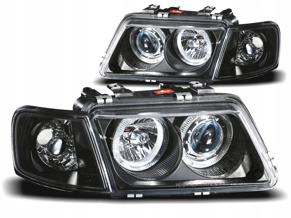 фото №1, Лампы audi a3 8l 96-00r angel eyes кольца depo blk