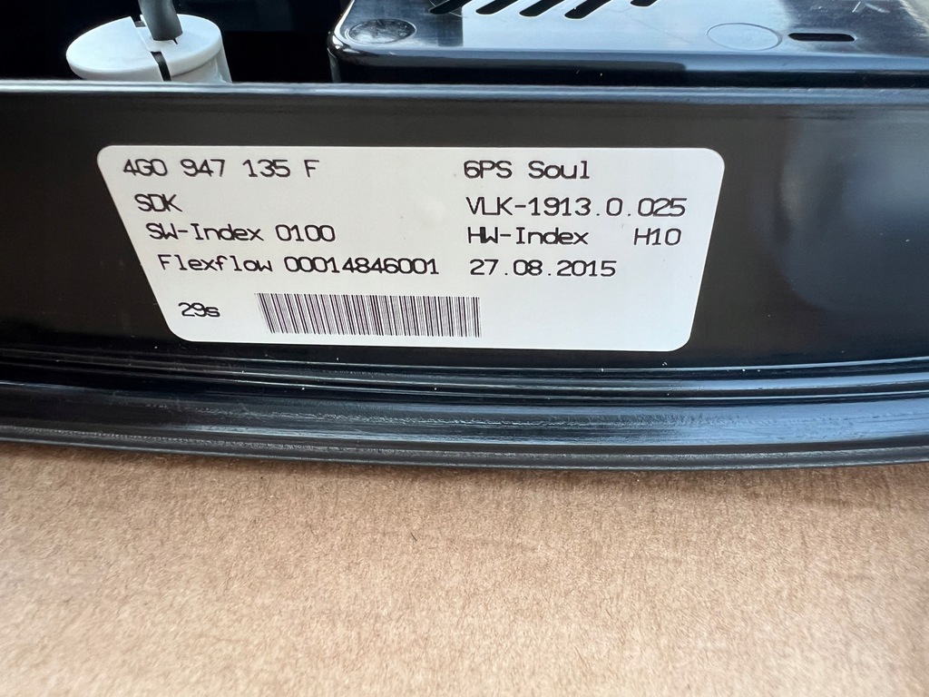 фото №7, Audi a6 a7 c7 4g lift панель лампа стельовий czarna дзеркало комплект