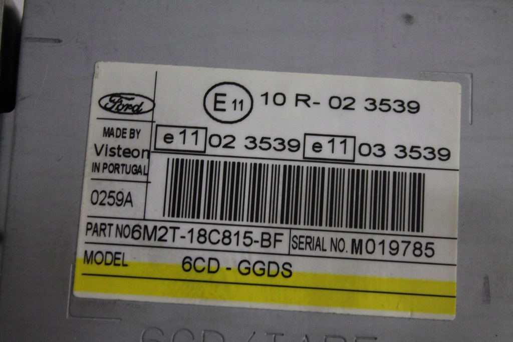 фото №8, Радіо заводський 6006cdc 6m2t-18c815-bf s-max mk1