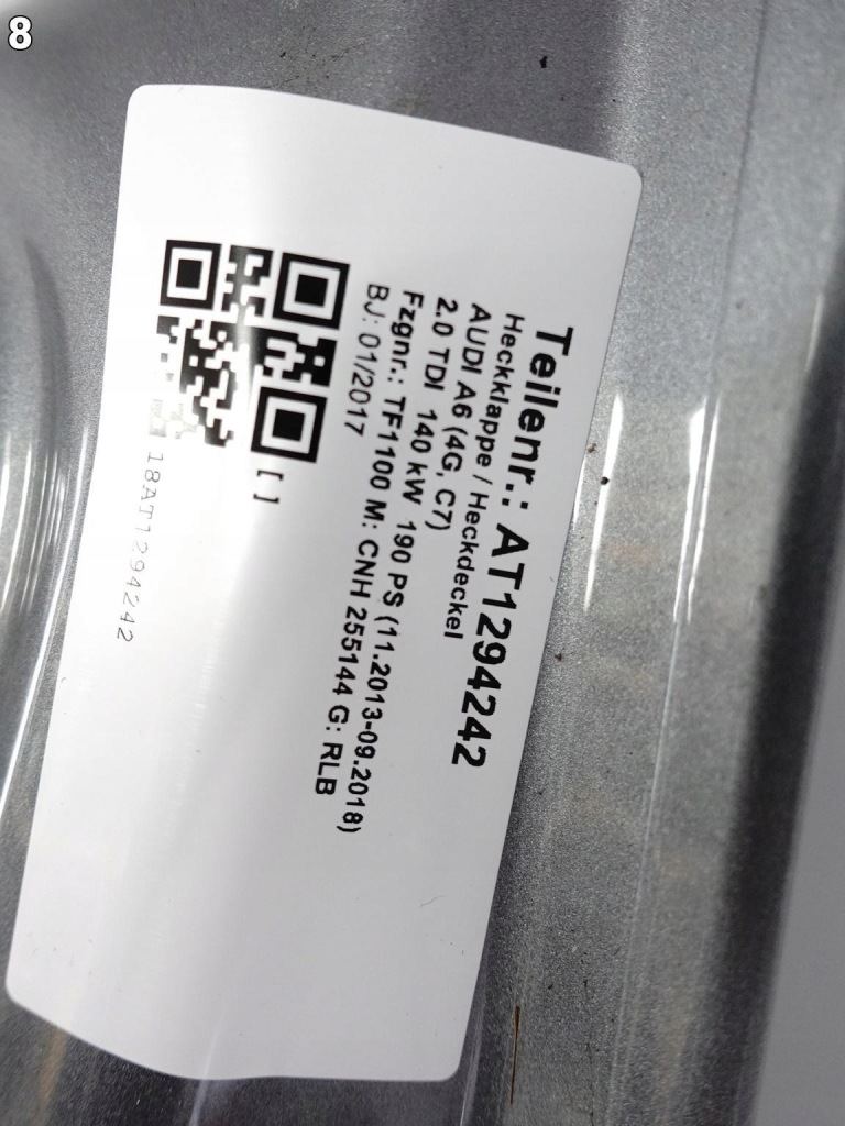 фото №9, Audi a6 s6 4g5 c7 lift 10-18 sedan седан крышка багажника крышка багажника x7p