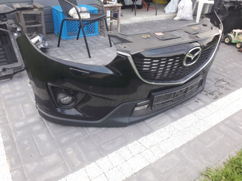 фото №7, Mazda cx5 2012-2015 бампер перед оригинал kompletny idealny цвет 16w