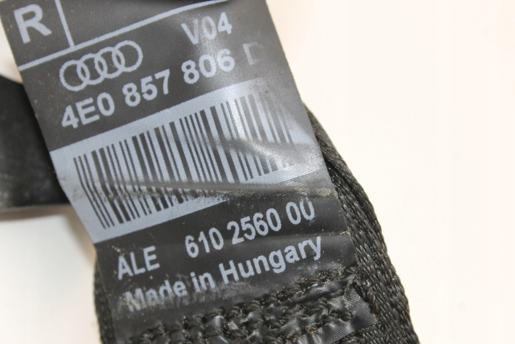 фото №7, Pas безопасности задний правый audi a8 d3 4e2, 4e8 4e0857806d 3.0l дизель