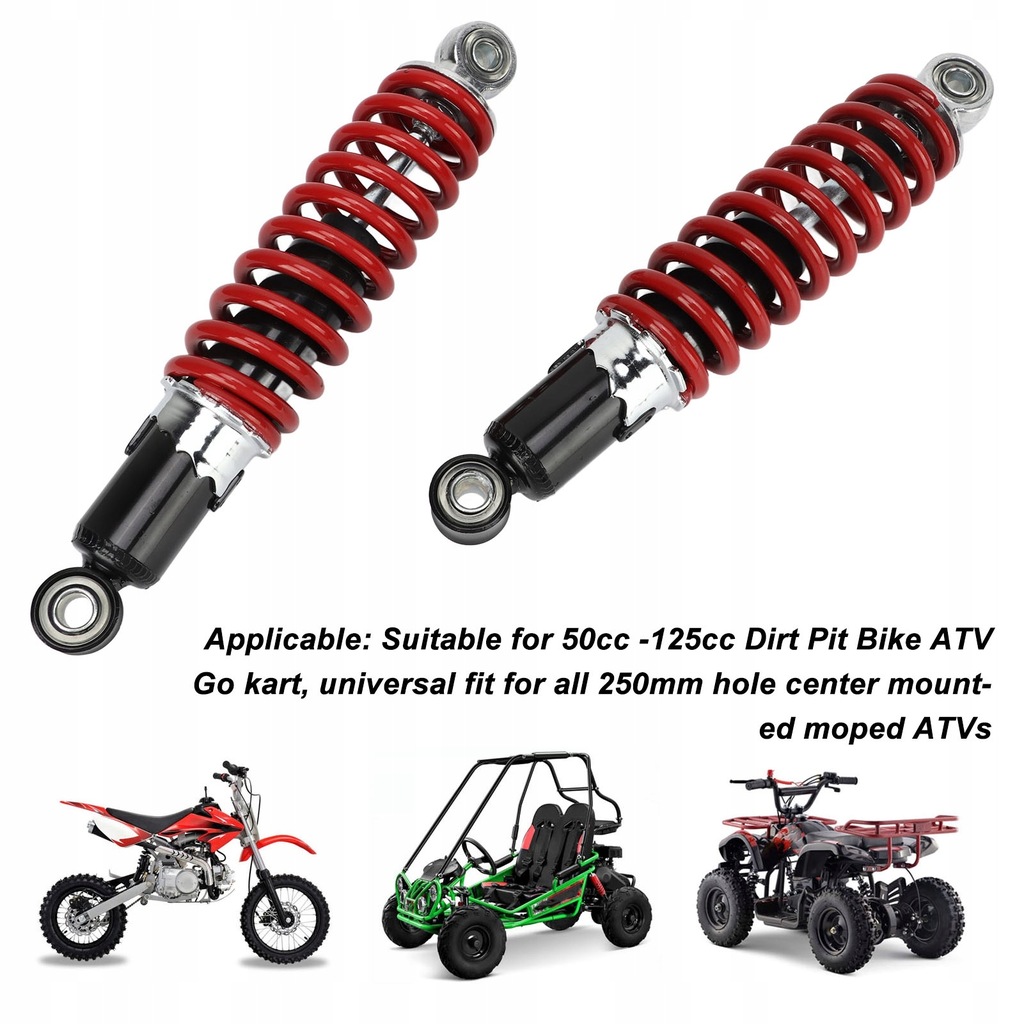 фото №9, Амортизатор 50cc-125cc dirt pitbike atv gokart амортизатор 250mm
