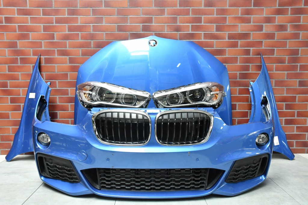 Купить Капот бампер лампы led усилитель pas bmw x1 f48 b45 estoril blau
