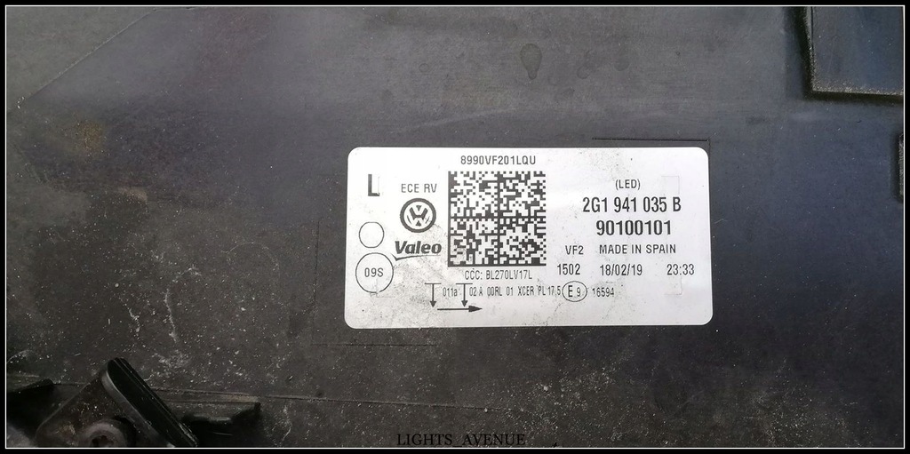 фото №10, Vw polo лампа левая led 2g1941035b