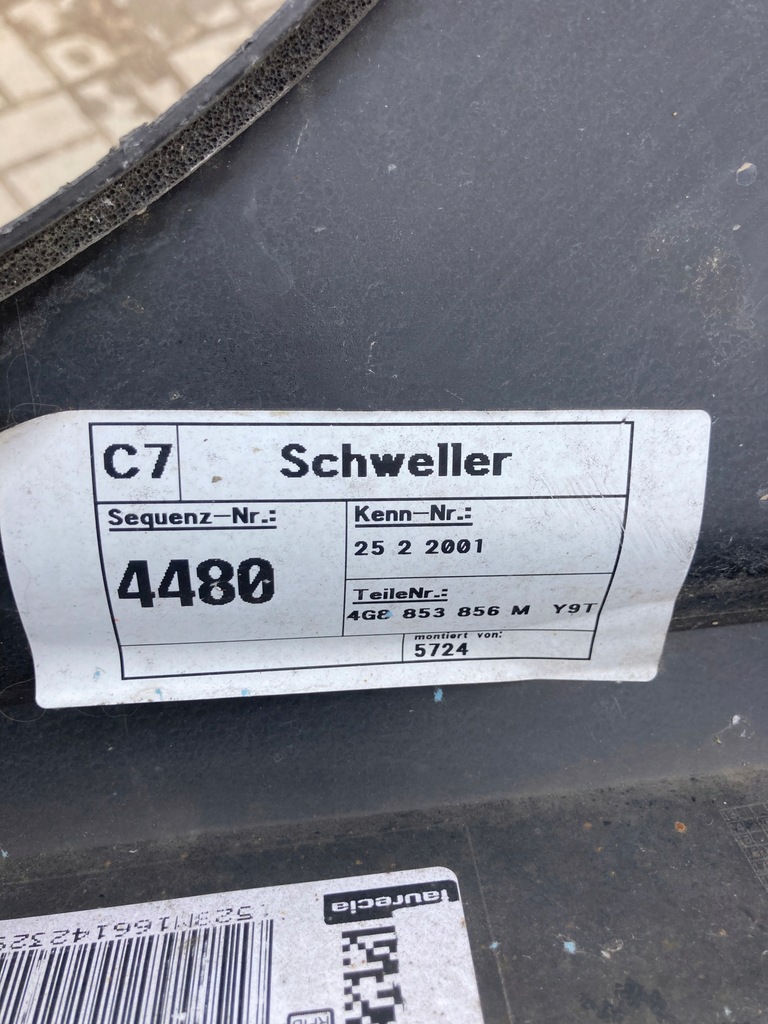 фото №7, Audi a7 4g8 lift s line молдинг порог правая порог