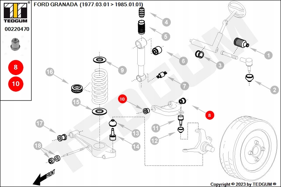 фото №2, Втулка wah. ford p. granada