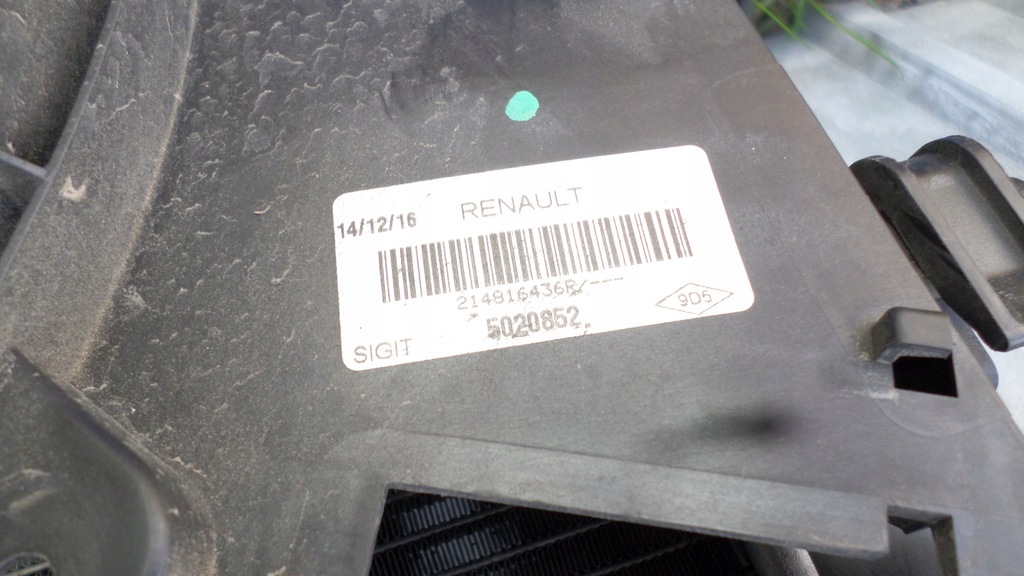 фото №5, Dacia lodgy 1,5 dci радиатор вентилятор 214104664r ,5020852