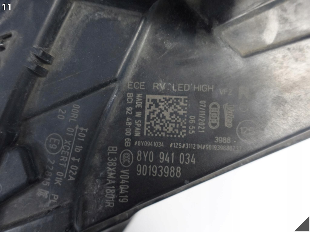 фото №12, Audi a3 s3 8y0 20-23 лампа high full led правая перед europa 034 + модуль