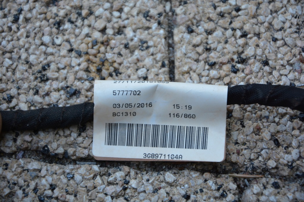 фото №5, Електропроводка джгут 4 pdc задня vw arteon 3g8971104a