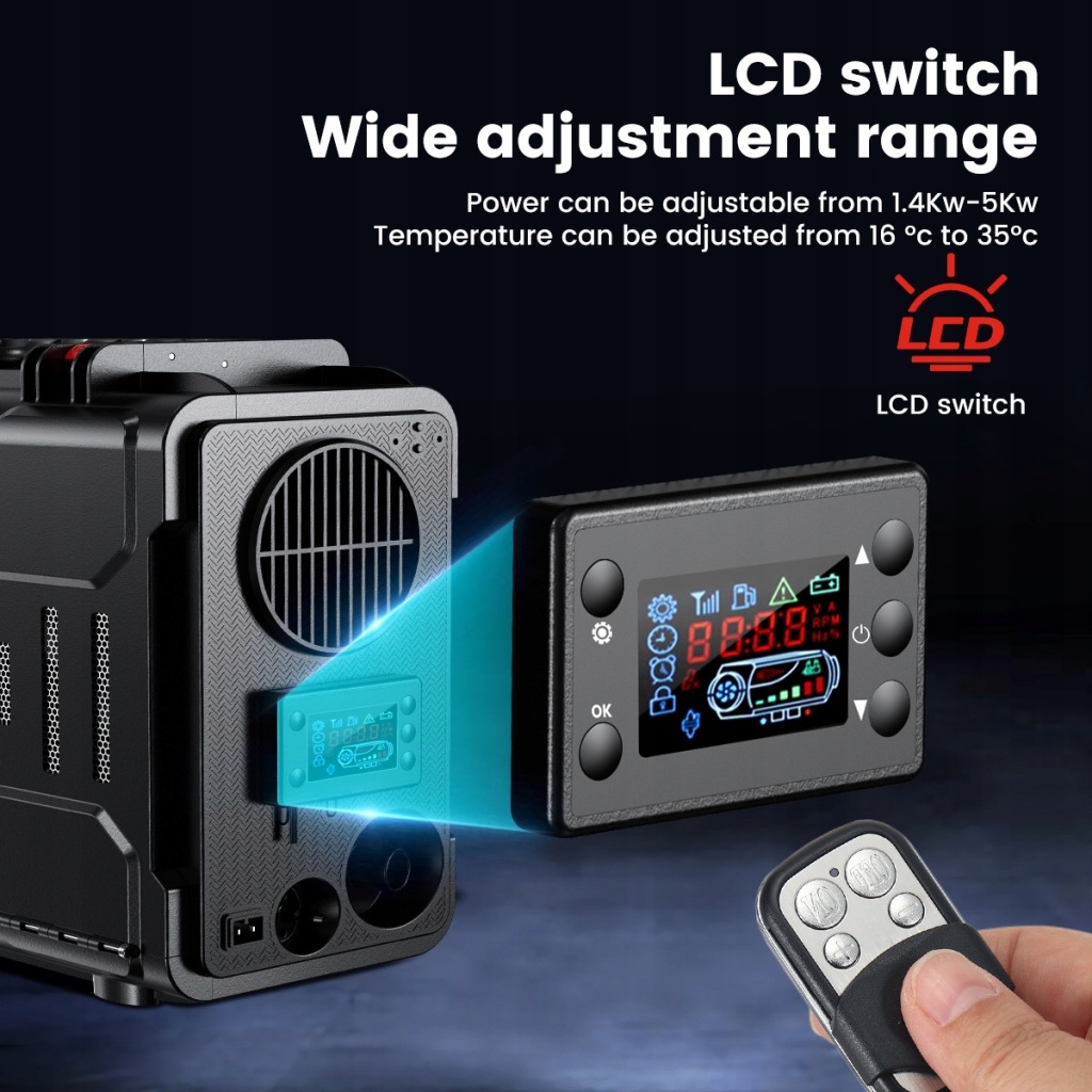 фото №8, Обігрівач стояночний 8kw 12/24v 230v bluetooth обігрівач дизель webasto