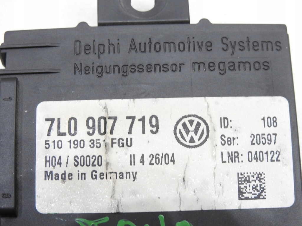 фото №8, Модуль блок керування сигналізація vw touareg i 7l0907719